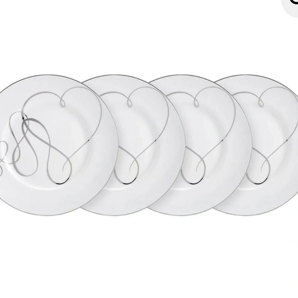 MIKASA LOVE STORY SET OF 4 SALAD PLATES